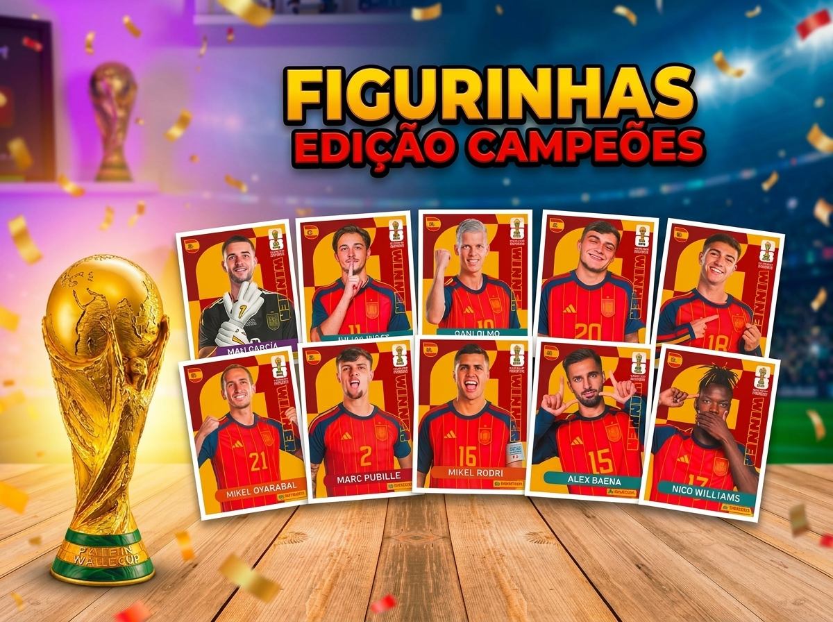 Figurinhas Edição Campeões Espanha