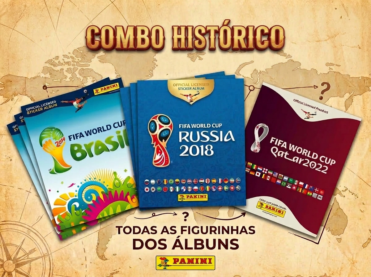 Figurinhas COPA 2014, 2018 e 2022